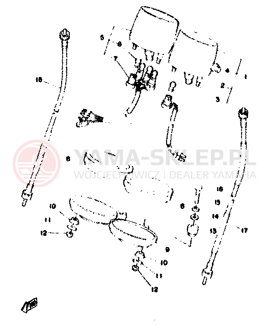 Schemat "licznik" do Yamaha XT500