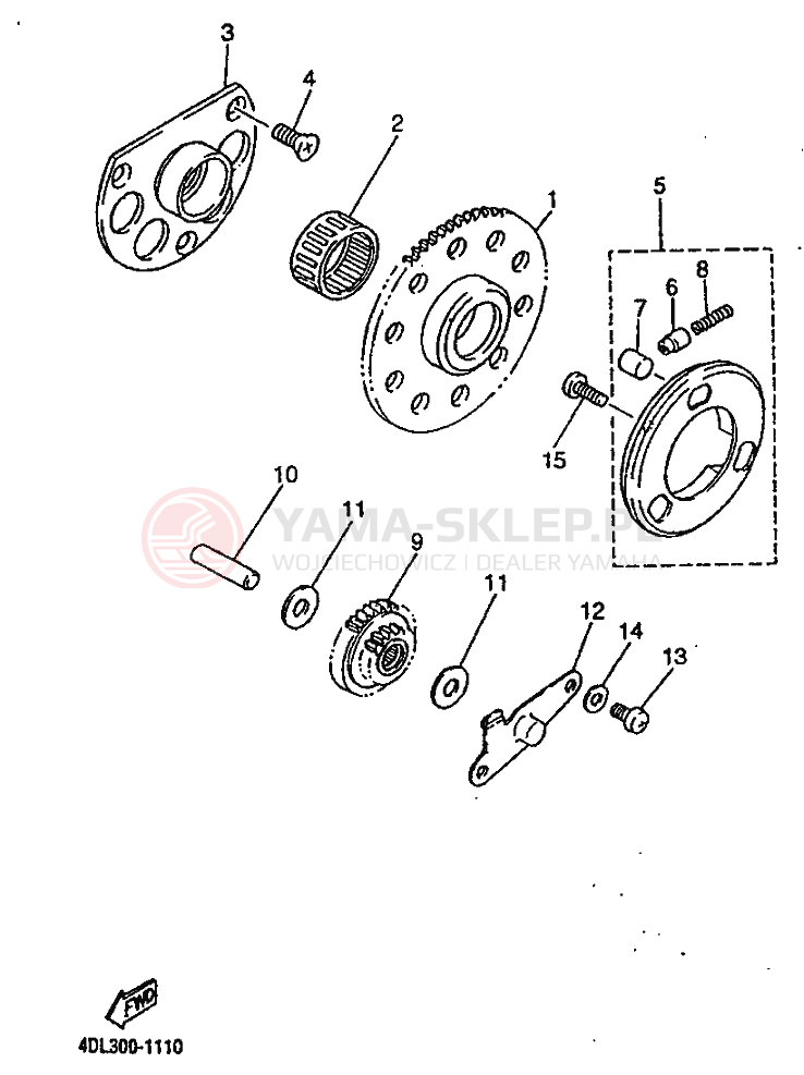 Schemat "rozrusznik" do Yamaha TZR125