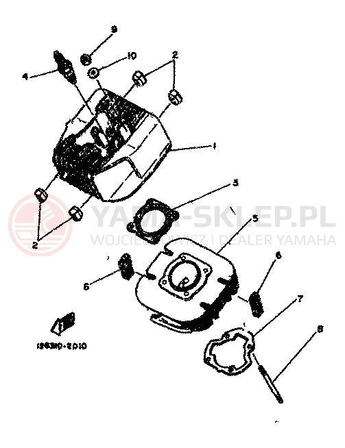 Schemat "cylinder" do Yamaha RD80