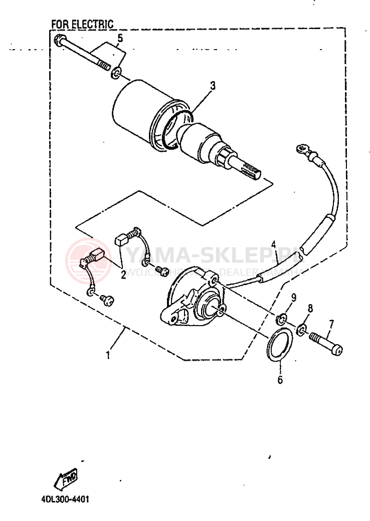 Schemat "rozrusznik" do Yamaha TZR125