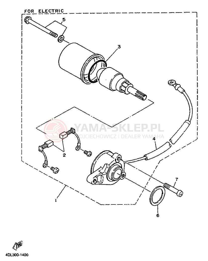 Schemat "rozrusznik" do Yamaha TZR125