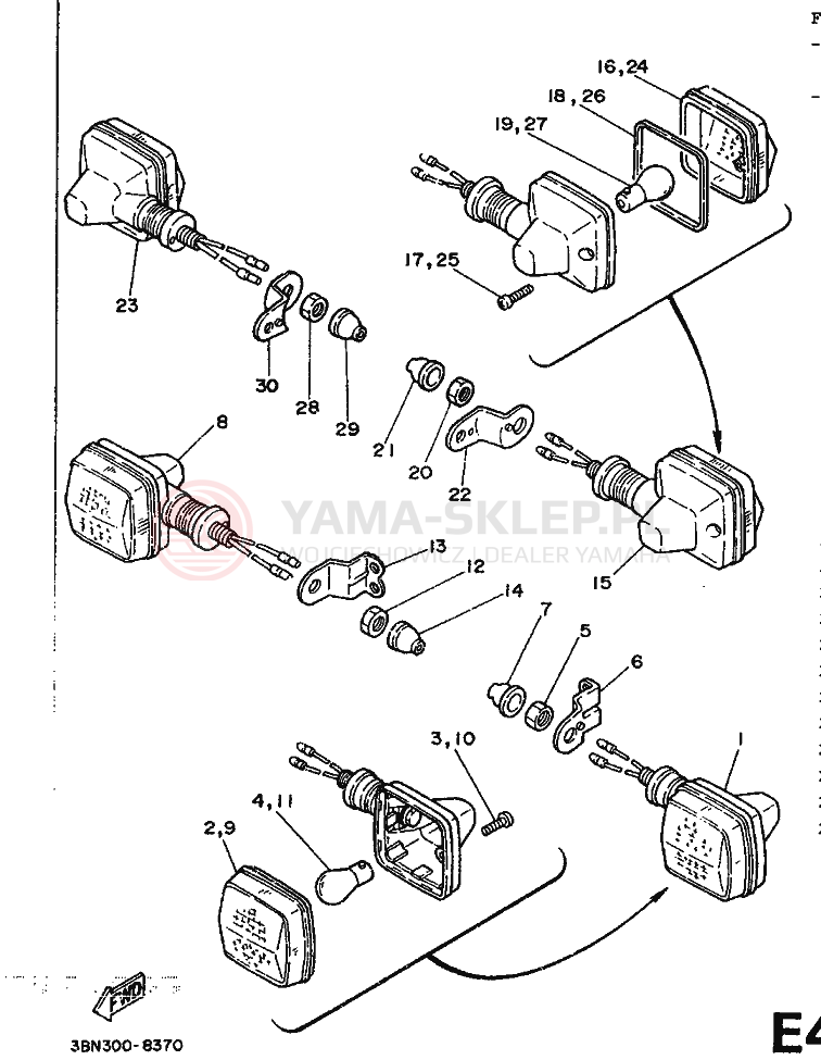 Schemat "cylinder" do Yamaha DT125R