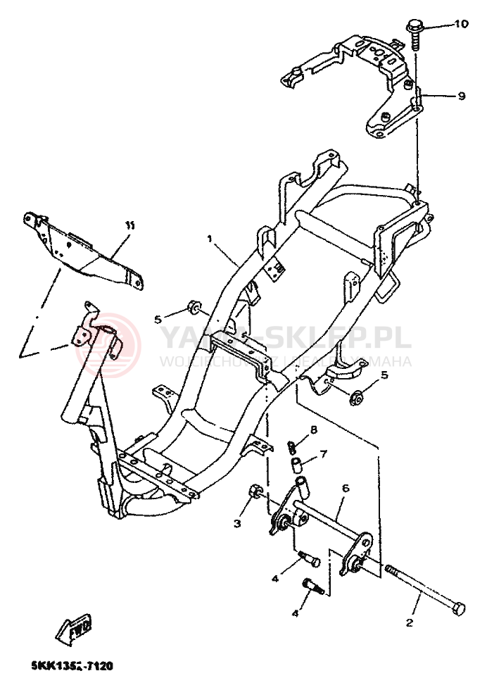 Schemat "rama" do Yamaha NEOS