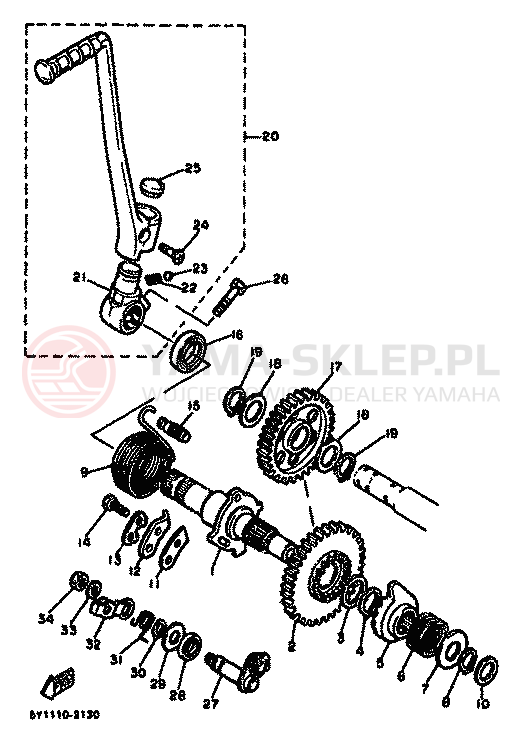 Schemat "rozrusznik" do Yamaha XT550