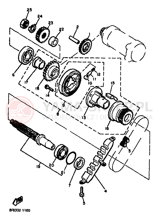 Schemat "rozrusznik" do Yamaha XJ600