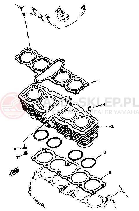 Schemat "cylinder" do Yamaha XS1100G