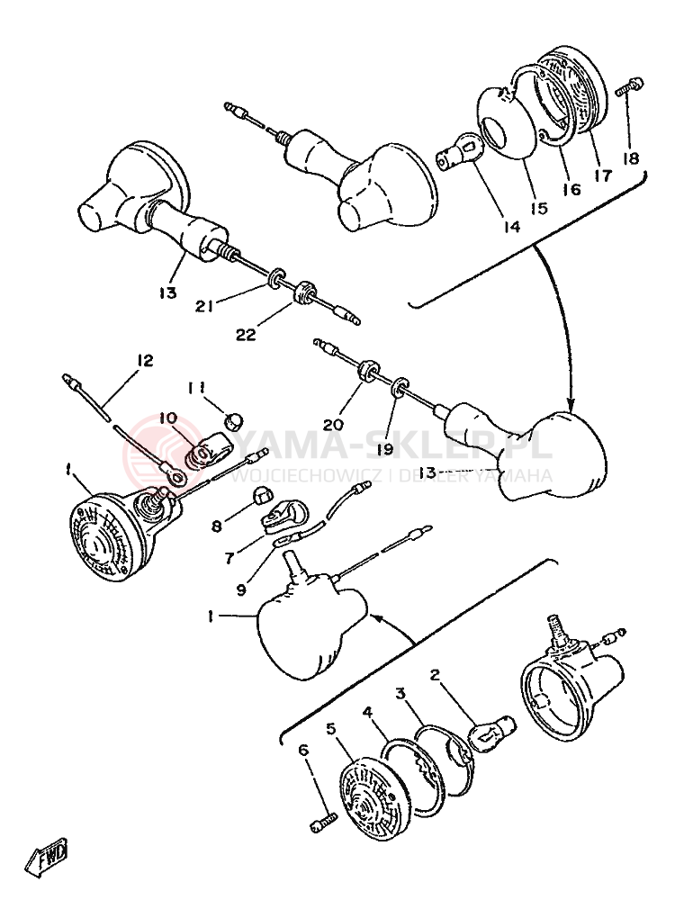 Schemat "cylinder" do Yamaha DT125-MX