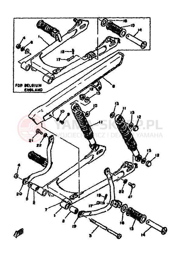 Schemat "wahacz" do Yamaha RD50M