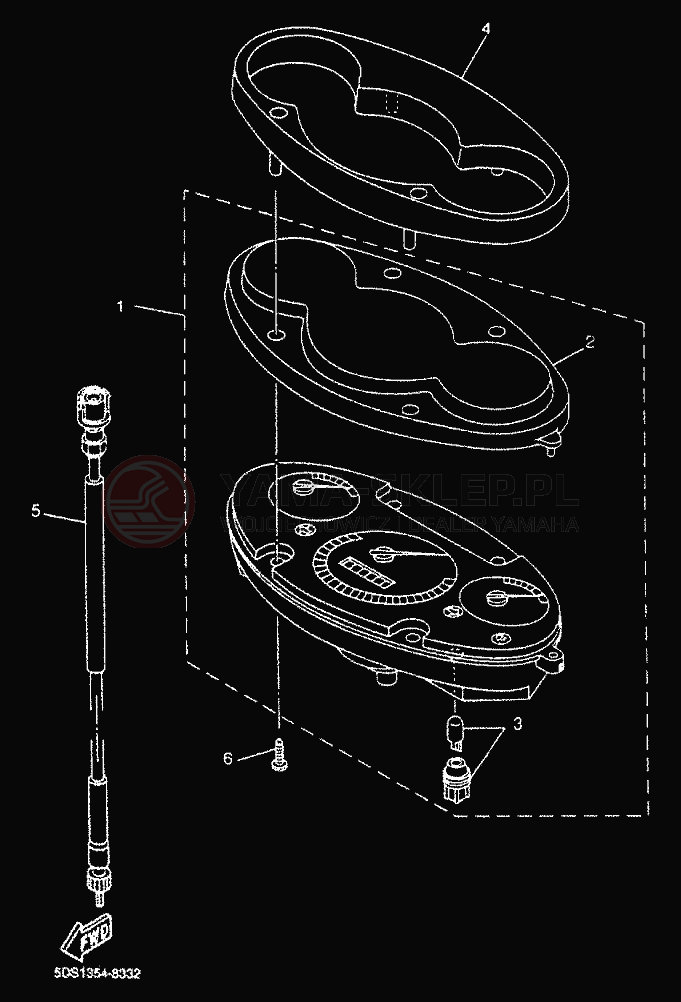 Schemat "licznik" do Yamaha MAJESTY