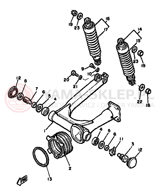 Schemat "wahacz" do Yamaha XJ650