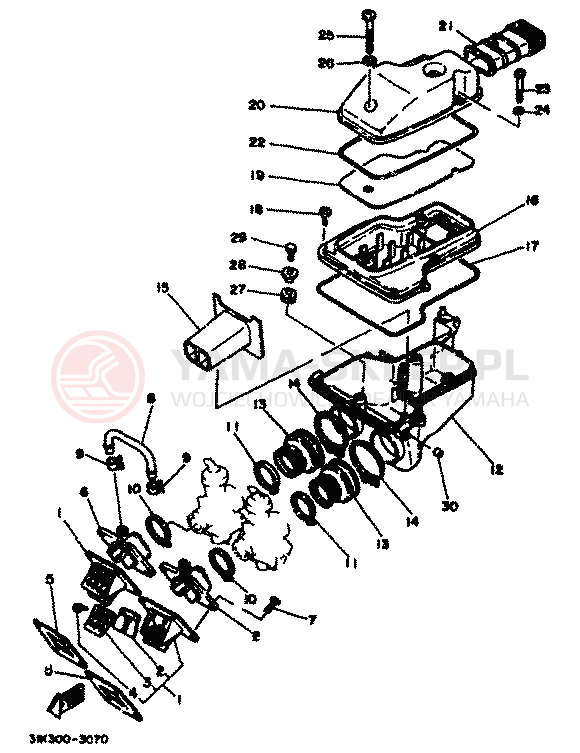 Schemat "Wtrysk paliwa" do Yamaha RD350LC