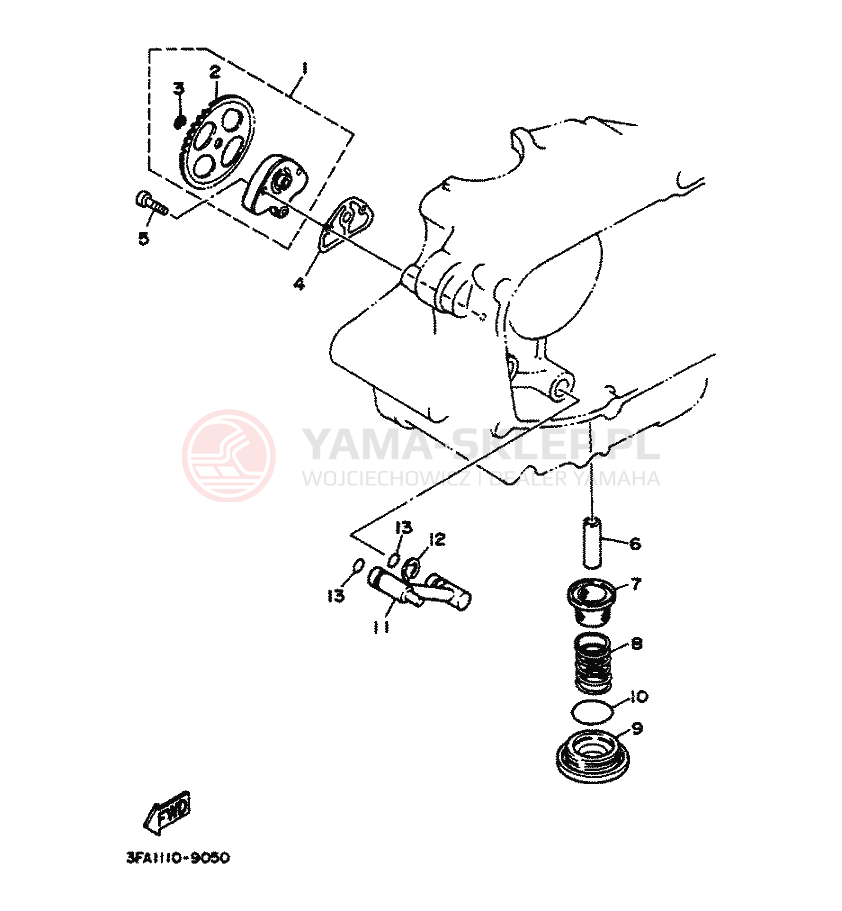 Schemat "Pompa olejowa" do Yamaha BREEZE