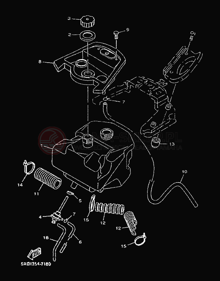 Schemat "zbiornik paliwa" do Yamaha NEOS