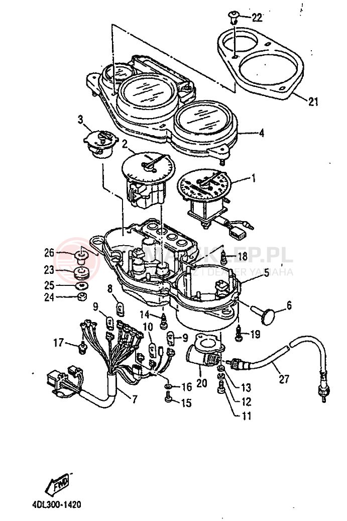 Schemat "licznik" do Yamaha TZR125