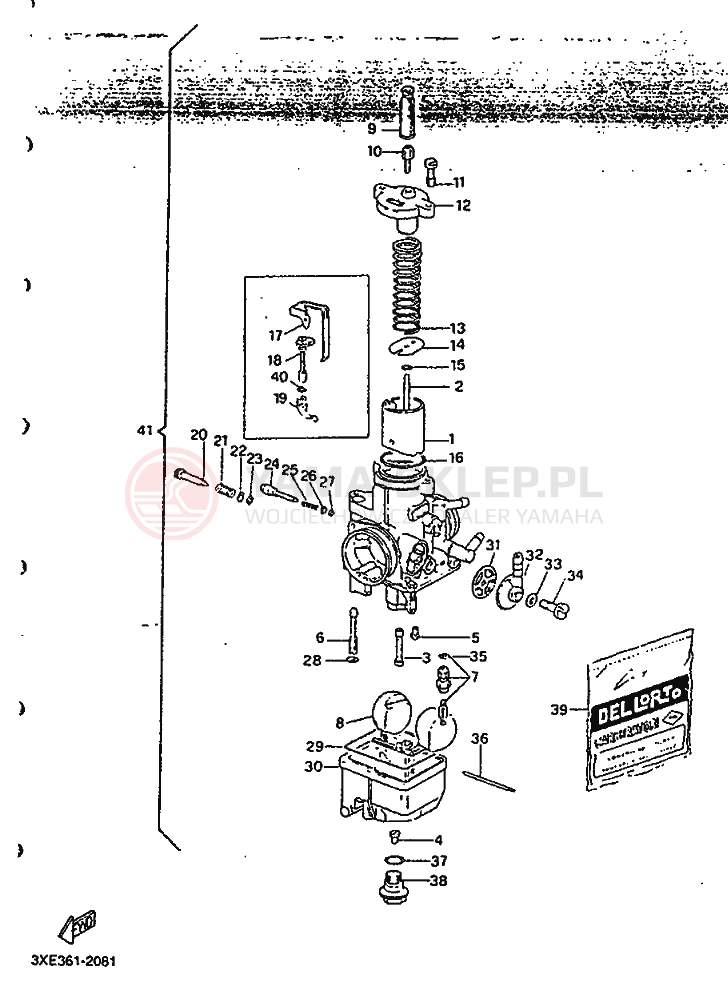 Schemat "Gaźnik" do Yamaha TDR125