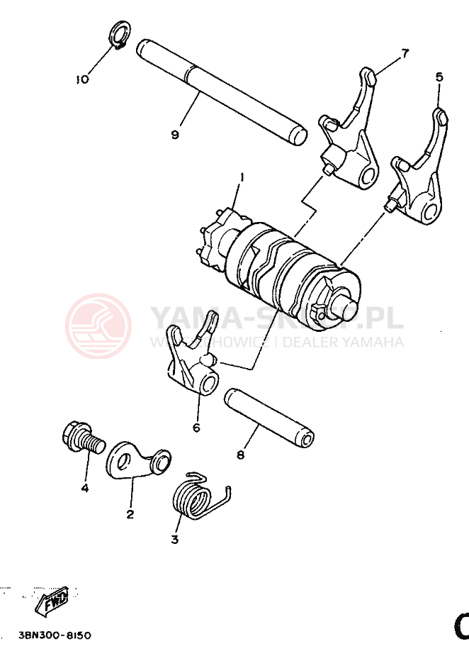 Schemat "Wodziki, automat" do Yamaha DT125R