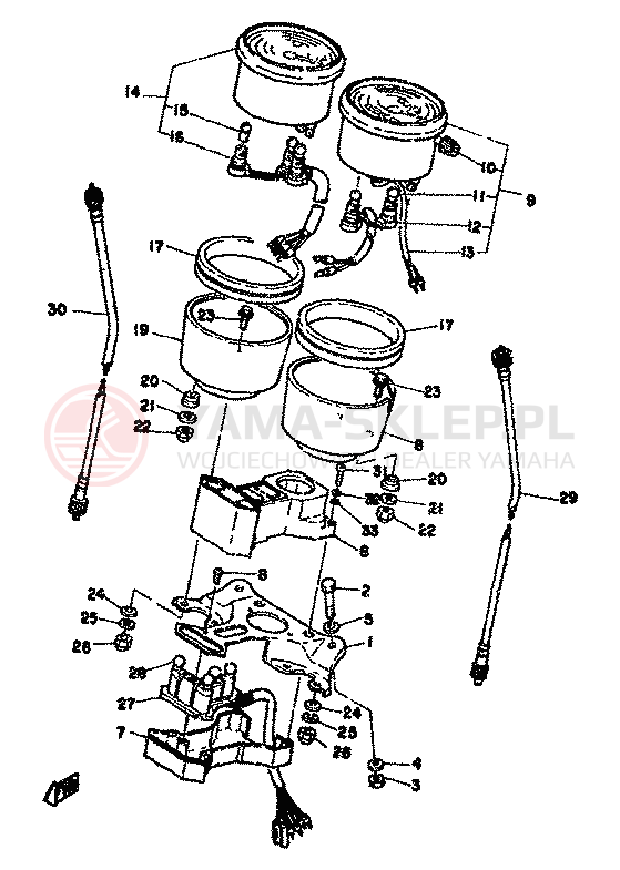 Schemat "licznik" do Yamaha XS500
