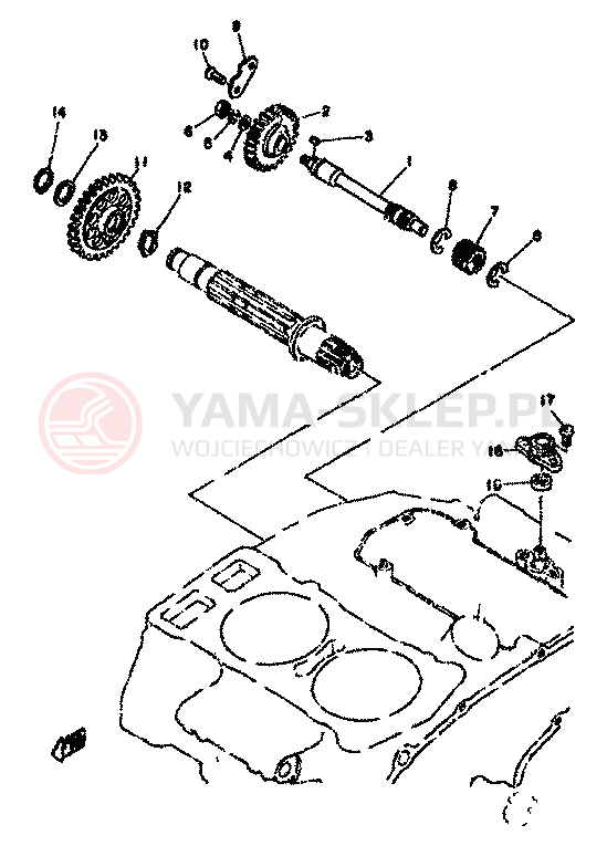 Schemat "Tryby licznika" do Yamaha XS500