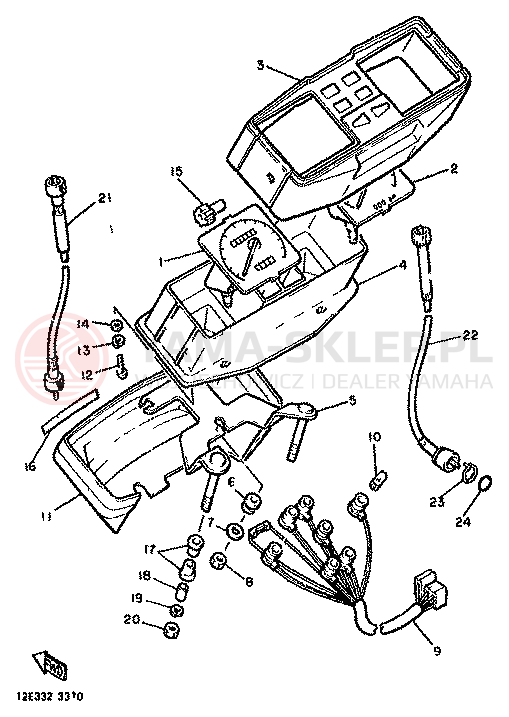Schemat "licznik" do Yamaha XS400