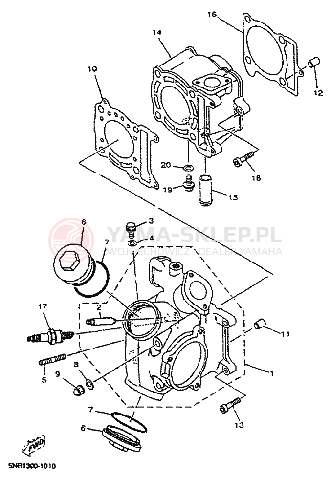 Schemat "cylinder" do Yamaha MAJESTY