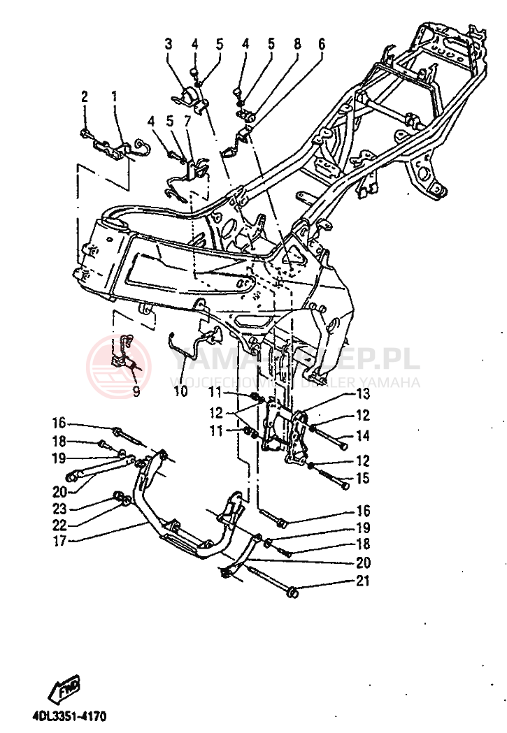 Schemat "wałek" do Yamaha TZR125