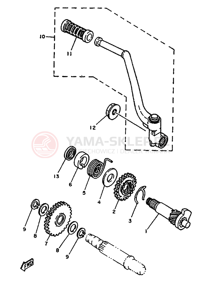Schemat "rozrusznik" do Yamaha TZR125
