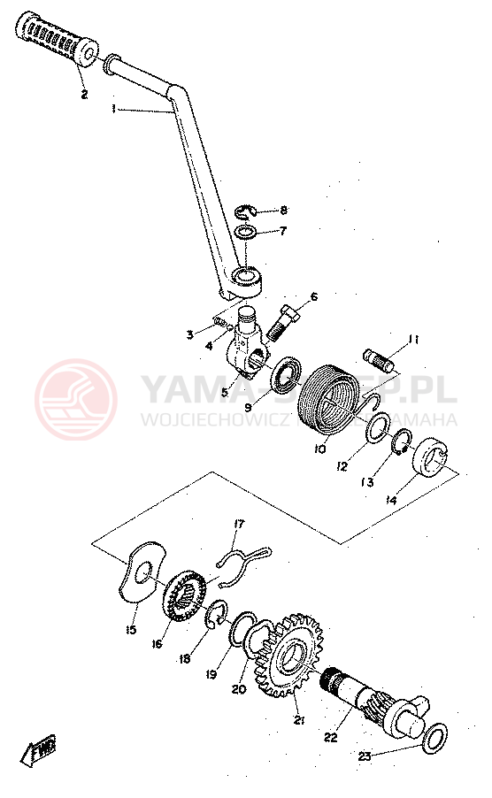 Schemat "rozrusznik" do Yamaha RD350