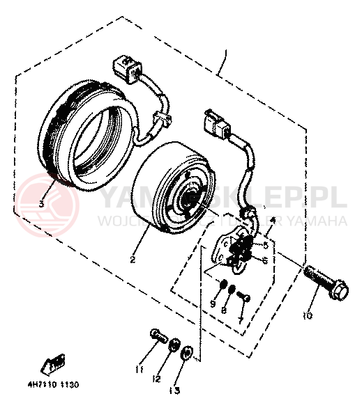 Schemat "alternator" do Yamaha XJ900