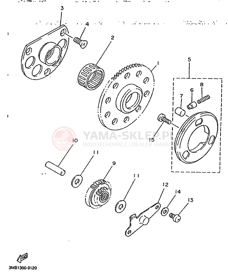 Schemat "rozrusznik" do Yamaha TDR125