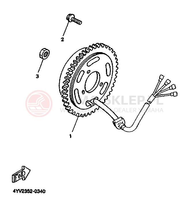 Schemat "prądnica" do Yamaha TZR50R