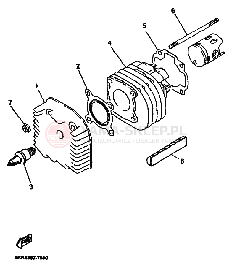 Schemat "głowica" do Yamaha NEOS