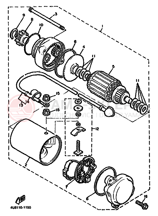 Schemat "rozrusznik" do Yamaha XJ550