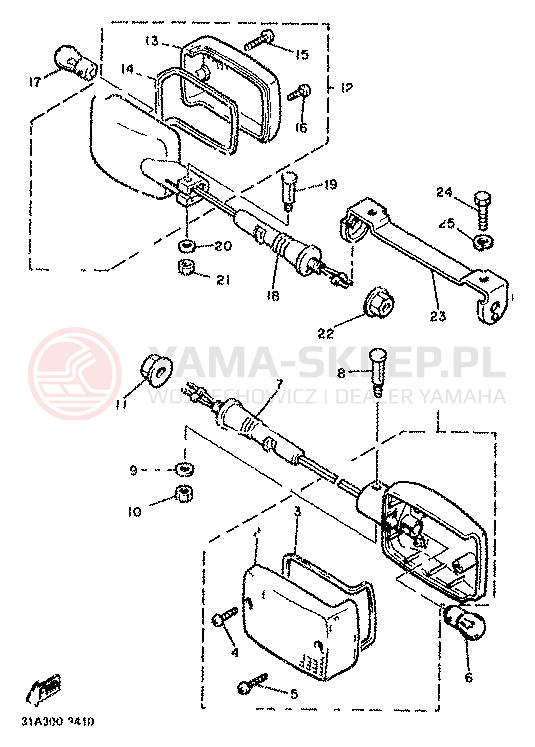 Schemat "kierunkowskazy" do Yamaha XJ900