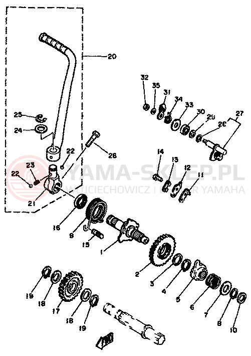Schemat "rozrusznik" do Yamaha XT250