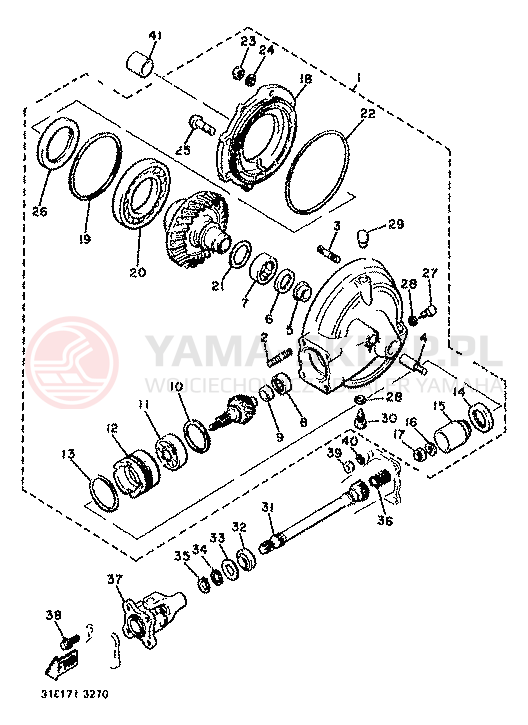 Schemat "WAŁ NAPĘDOWY" do Yamaha XJ900