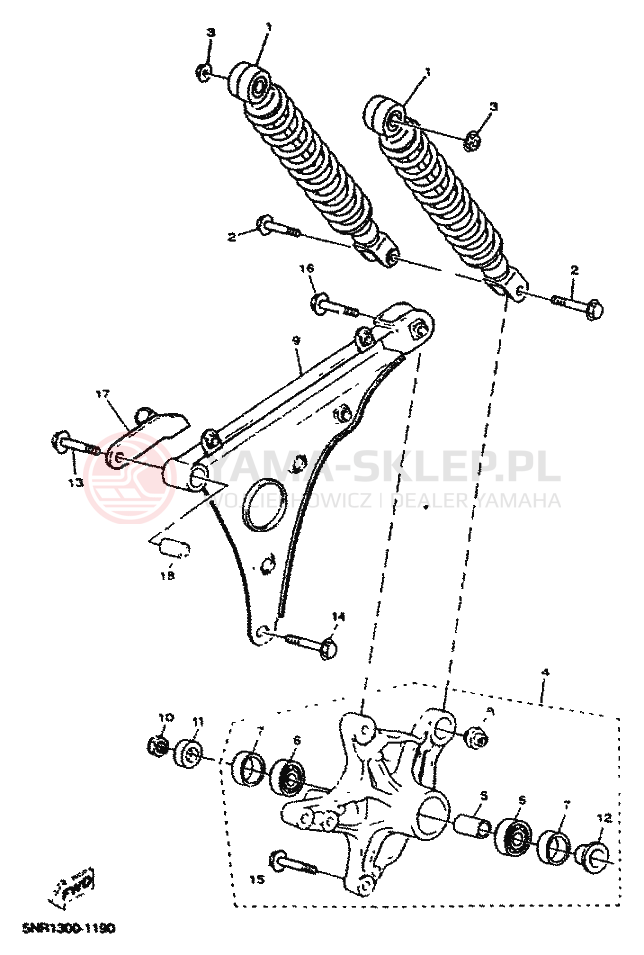 Schemat "wahacz" do Yamaha MAJESTY