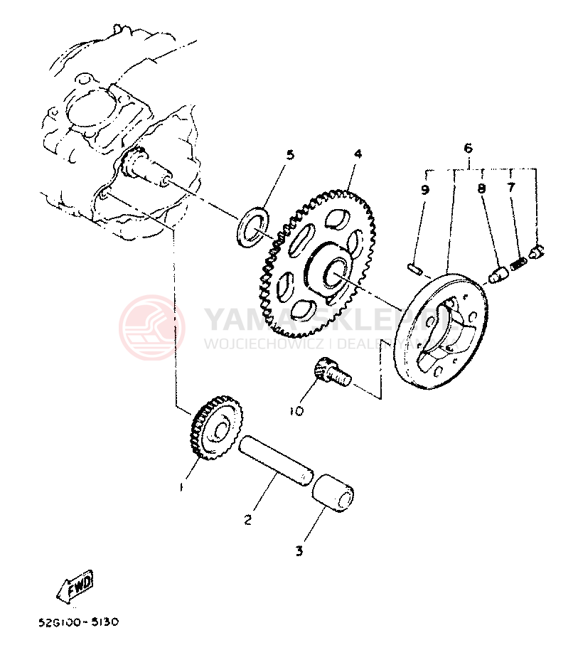 Schemat "rozrusznik" do Yamaha YFM225N