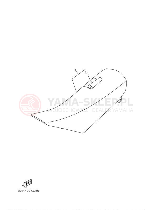 Schemat "siedzenie" do Yamaha TTR110E TTR110EE