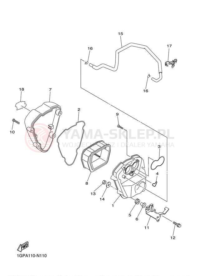 Schemat "Wtrysk paliwa" do Yamaha STRYKER XVS13CECBY/XVS13CEGY