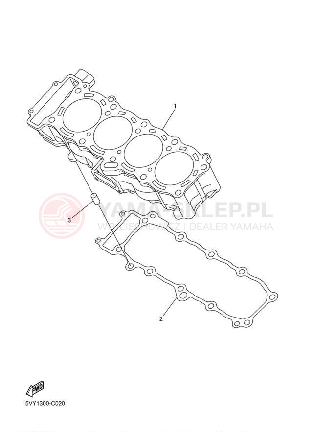 Schemat "cylinder" do Yamaha FZ1 FZS10BW/FZS10BCW