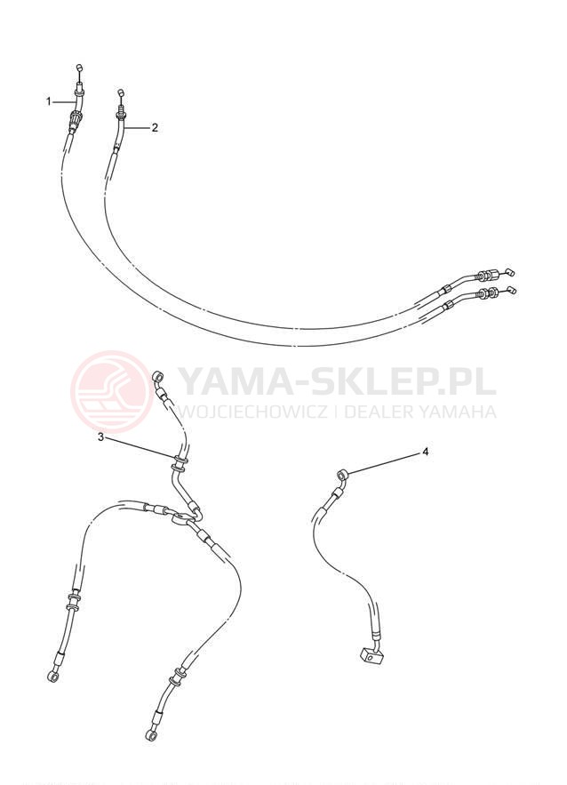 Schemat "przewody" do Yamaha RAIDER SCL XV19CBCO/XV19CBO