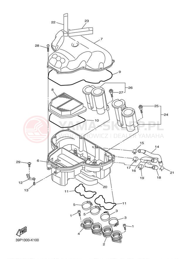 Schemat "Wtrysk paliwa" do Yamaha FZ8 FZ8NACB/FZ8NAB