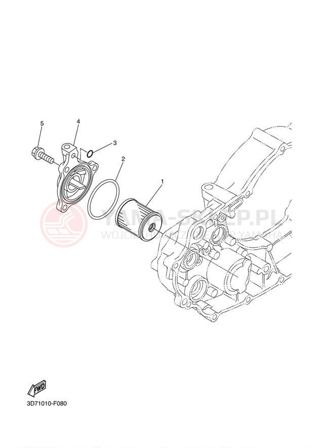 Schemat "Filtr oleju" do Yamaha WR25R WR25RE/WR25REC