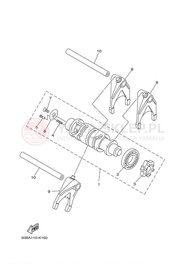 Schemat "Wodziki, automat" do Yamaha RAIDER XV19CAO/XV19CACO