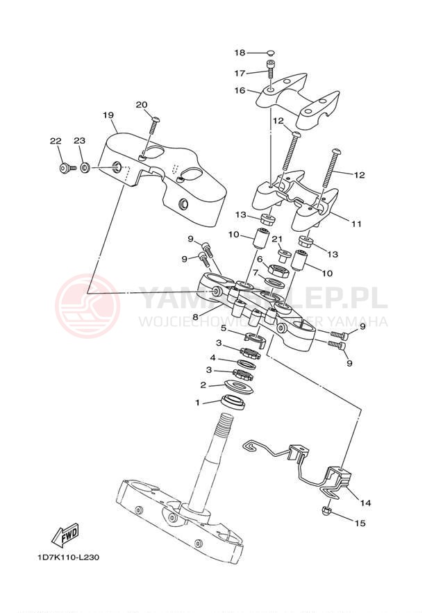 Schemat "Półki zawieszenia" do Yamaha ROADLINER S XV19SBCG/XV19SBG