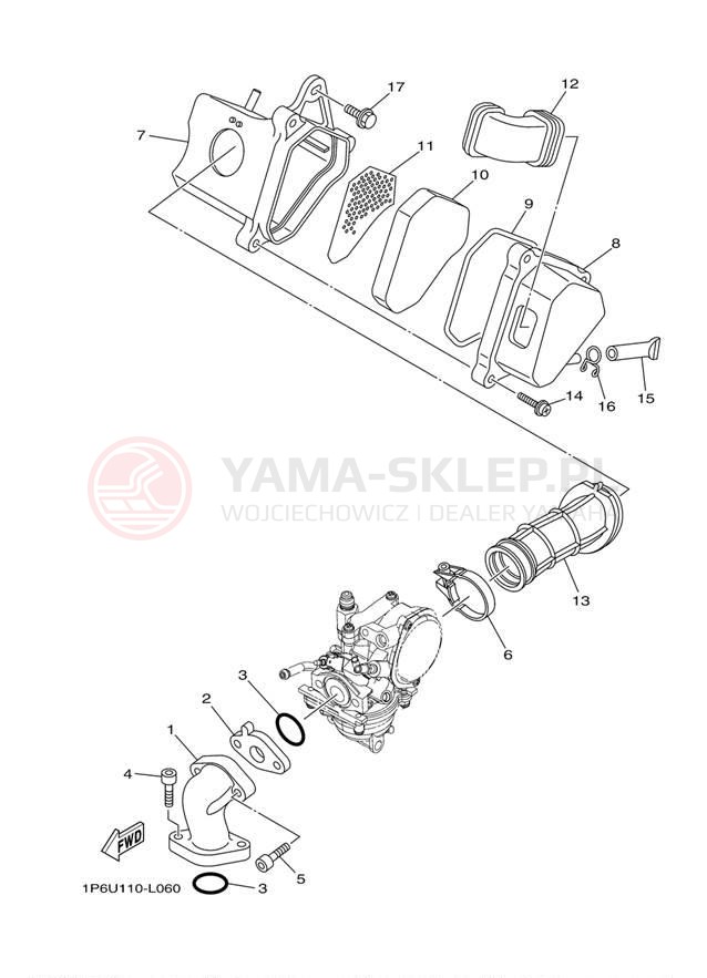 Schemat "Wtrysk paliwa" do Yamaha TTR50E TTR50EB
