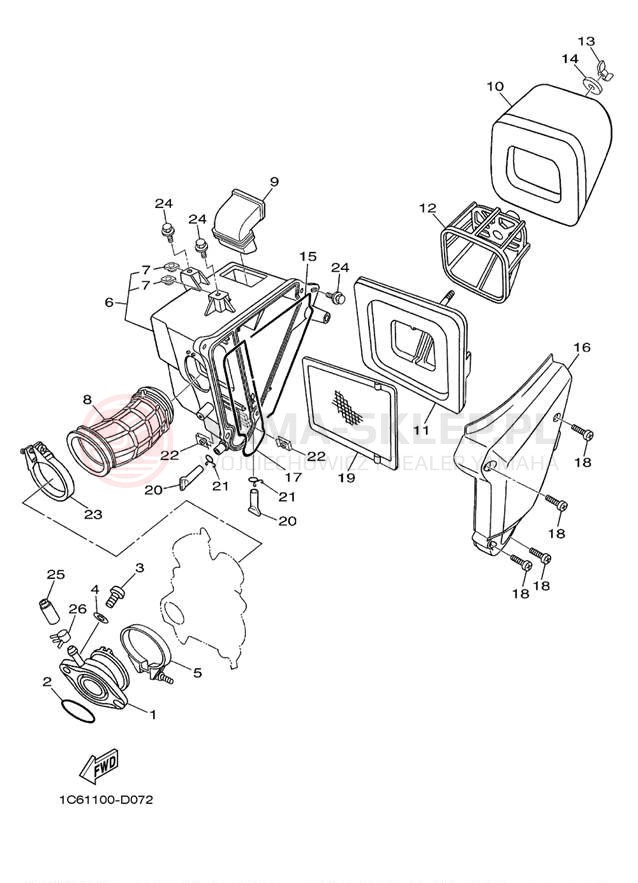 Schemat "Wtrysk paliwa" do Yamaha TTR230 TTR230A