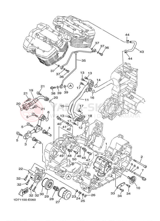 Schemat "Pompa olejowa" do Yamaha ROADLINER S XV19SBCG/XV19SBG