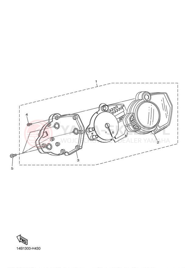 Schemat "licznik" do Yamaha YZF-R1 YZFR1BW/YZFR1BCW