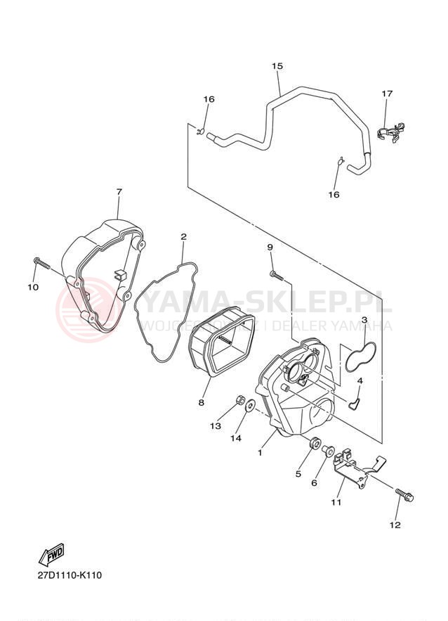 Schemat "Wtrysk paliwa" do Yamaha STRYKER XVS13CBCO/XVS13CBO